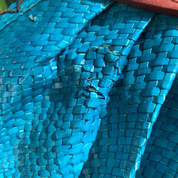 Vintage Wicker/Basket Weave Large Clutch - Picture 7 of 8